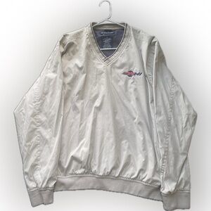 XL Devon & Jones cream colored pullover jacket